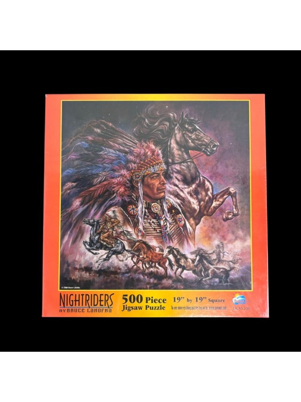 Nightriders 500-Piece Jigsaw Puzzle By Bruce LaFontaine 19"x19" Square Art Scene
